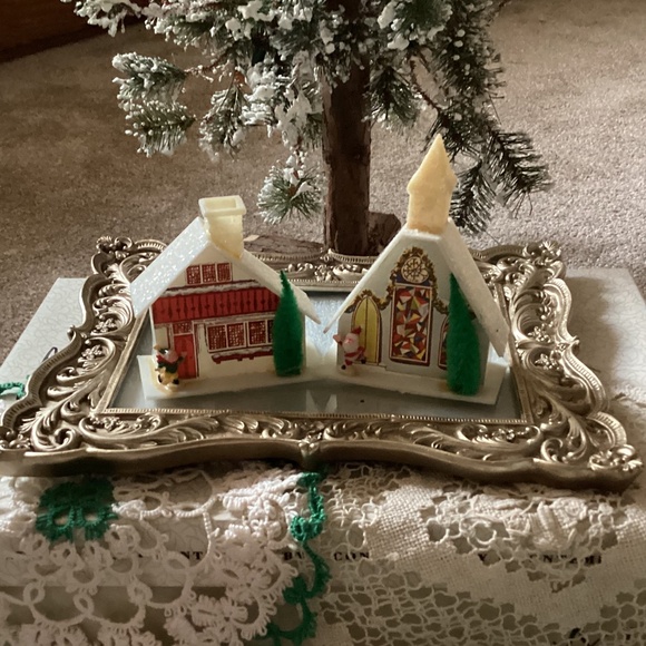 26 misc antique/vintage Christmas village pieces - Picture 2 of 16